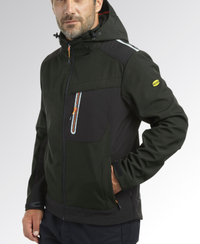 GIACCA IN SOFTSHELL CARBON TECH by Geox